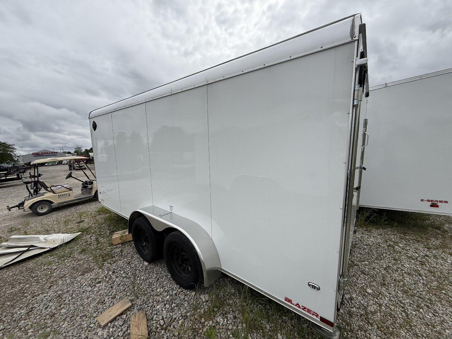 New 2025 Cargo Mate BL716TA2-24 Cargo / Enclosed Trailer 7X16 TA RAMP DOOR (GVW:7000) WHITE