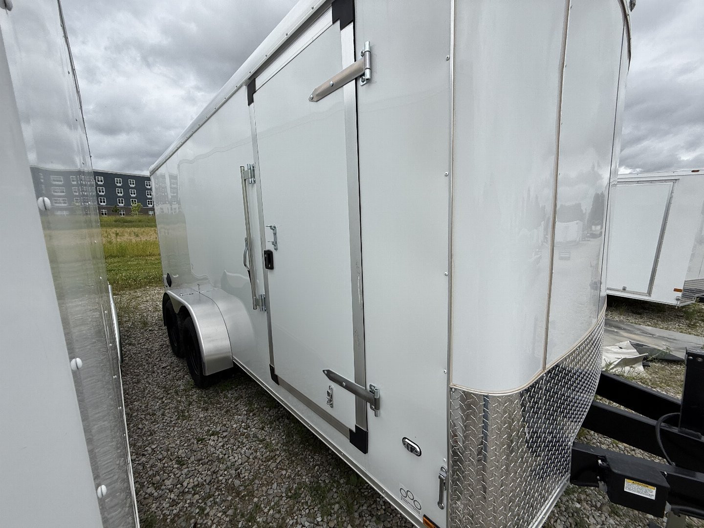 New 2025 Cargo Mate BL716TA2-24 Cargo / Enclosed Trailer 7X16 TA RAMP DOOR (GVW:7000) WHITE