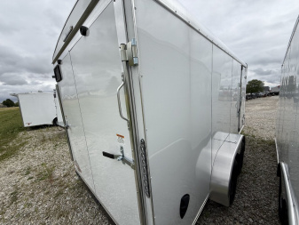 New 2025 Cargo Mate BL716TA2-24 Cargo / Enclosed Trailer 7X16 TA RAMP DOOR (GVW:7000) WHITE