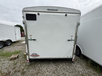 New 2025 Cargo Mate BL716TA2-24 Cargo / Enclosed Trailer 7X16 TA RAMP DOOR (GVW:7000) WHITE