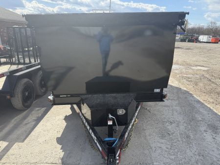 New 2025 PJ Trailers D7142 Dump Trailer 83X14 TA HIGH SIDE (GVW:9900) BLACK