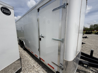 New 2025 Cargo Mate BL8520TA5-24 Cargo / Enclosed Trailer 102X20 TA DOUBLE DOOR (GVW:14000) WHITE