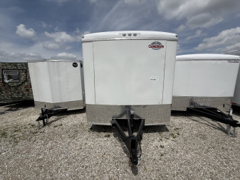 New 2025 Cargo Mate BL8520TA5-24 Cargo / Enclosed Trailer 102X20 TA DOUBLE DOOR (GVW:14000) WHITE