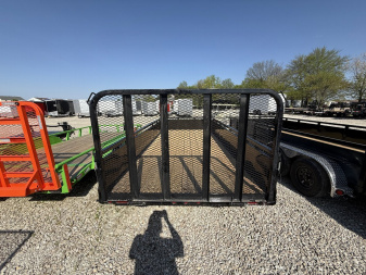 New 2025 PJ Trailers UL162 Utility Trailer 83X16 TA STRAIGHT DECK (GVW:7000) BLACK METAL SIDES