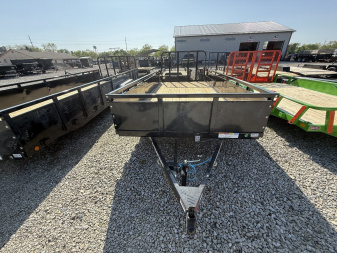 New 2025 PJ Trailers UL162 Utility Trailer 83X16 TA STRAIGHT DECK (GVW:7000) BLACK METAL SIDES