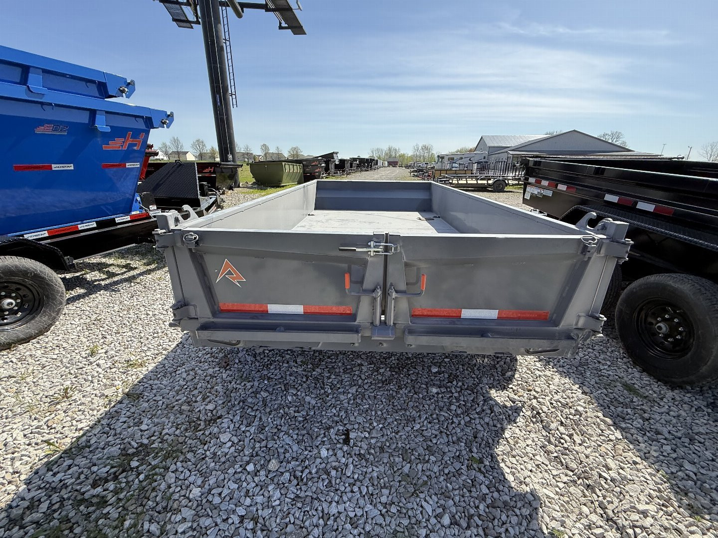 New 2025 RAWMAXX MDX12BP10K Dump Trailer 77x12 TA (GVW:10000) SHADOW GRAY