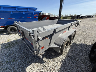 New 2025 RAWMAXX MDX12BP10K Dump Trailer 77x12 TA (GVW:10000) SHADOW GRAY