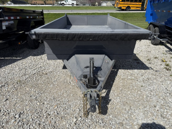 New 2025 RAWMAXX MDX12BP10K Dump Trailer 77x12 TA (GVW:10000) SHADOW GRAY