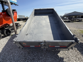 New 2025 RAWMAXX MDX12BP10K Dump Trailer 77x12 TA (GVW:10000) SHADOW GRAY