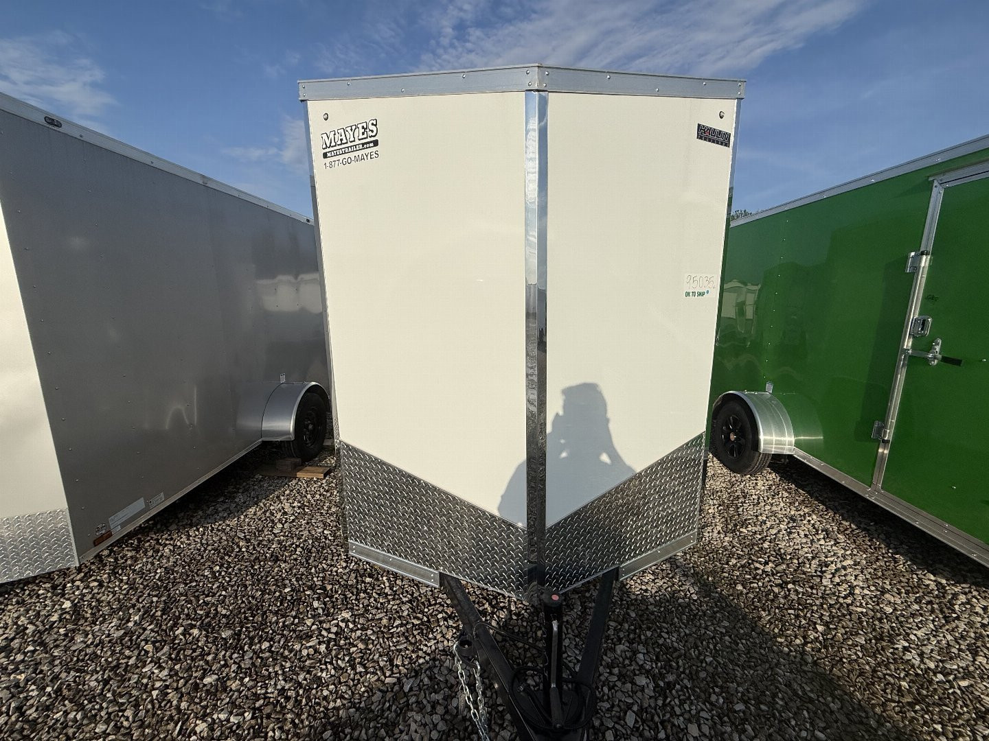 New 2025 Haulin Trailers HLAFT612SA Cargo / Enclosed Trailer 6X12 SA DOUBLE DOOR (GVW:2990) WHITE