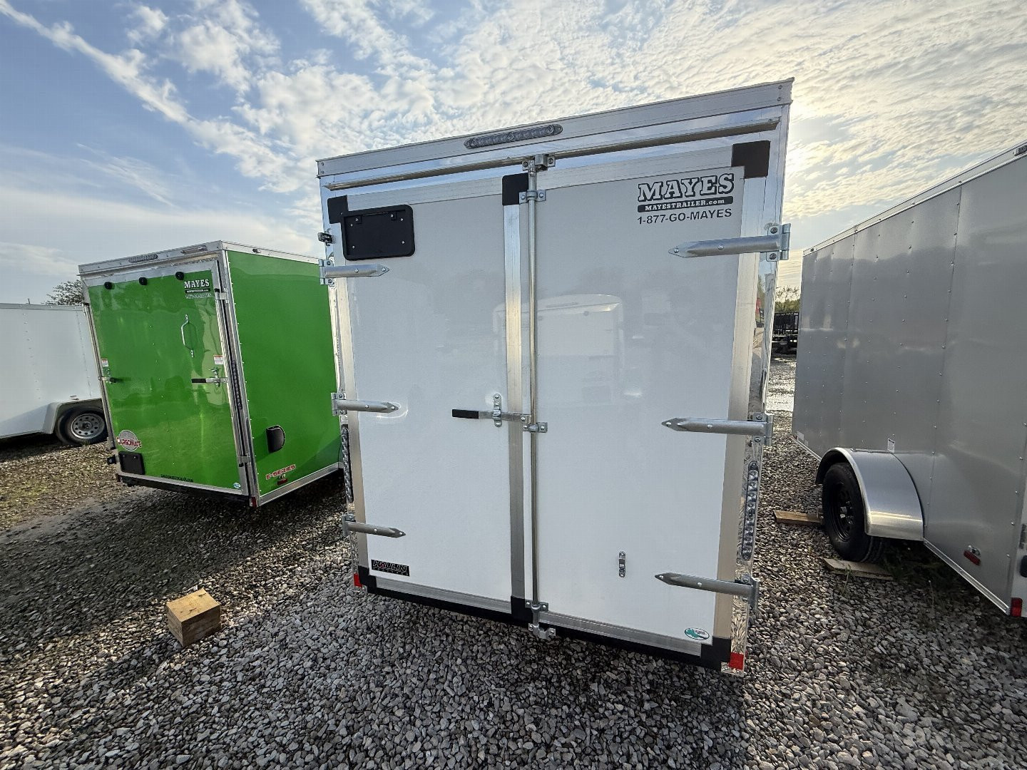 New 2025 Haulin Trailers HLAFT612SA Cargo / Enclosed Trailer 6X12 SA DOUBLE DOOR (GVW:2990) WHITE