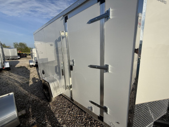 New 2025 Haulin Trailers HLAFT612SA Cargo / Enclosed Trailer 6X12 SA DOUBLE DOOR (GVW:2990) WHITE