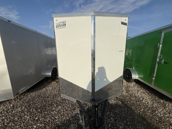 New 2025 Haulin Trailers HLAFT612SA Cargo / Enclosed Trailer 6X12 SA DOUBLE DOOR (GVW:2990) WHITE