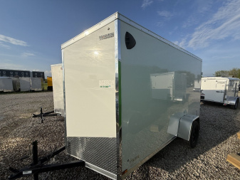 New 2025 Haulin Trailers HLAFT612SA Cargo / Enclosed Trailer 6X12 SA DOUBLE DOOR (GVW:2990) WHITE