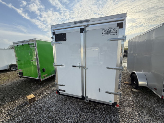 New 2025 Haulin Trailers HLAFT612SA Cargo / Enclosed Trailer 6X12 SA DOUBLE DOOR (GVW:2990) WHITE