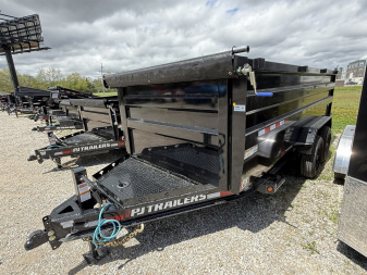 New 2025 PJ Trailers DM162 Dump Trailer 83x16 TA (GVW:14000) BLACK
