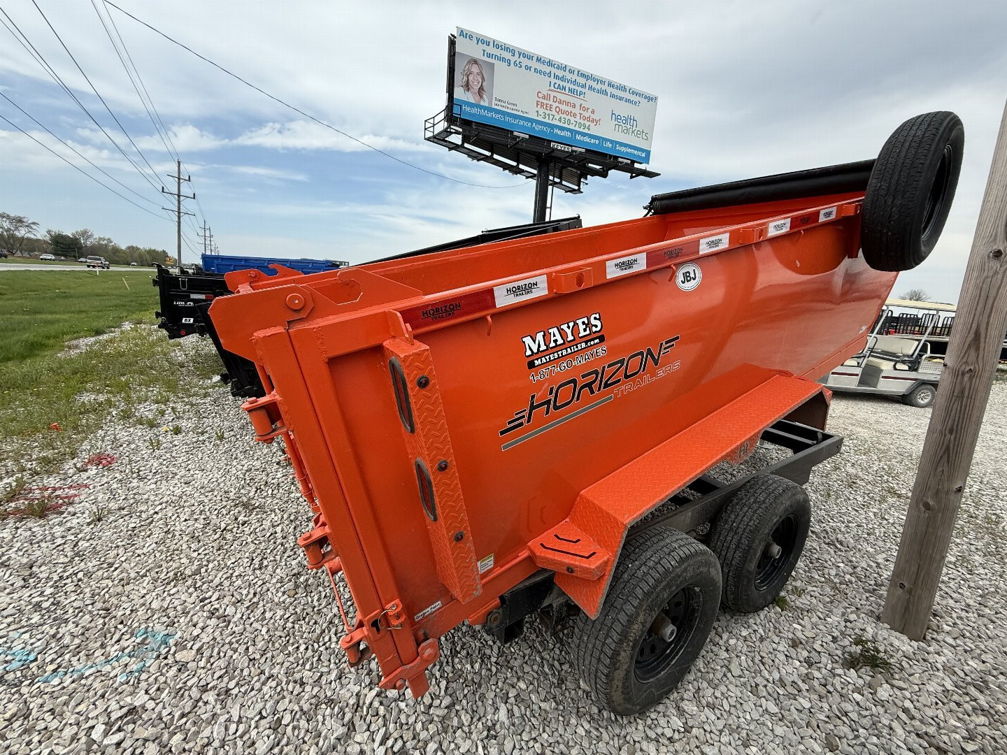 New 2024 Horizon Trailers 12' HZ6 LEGACY Dump Trailer 72X12 TA (GVW:10900) BLACK/ORANGE