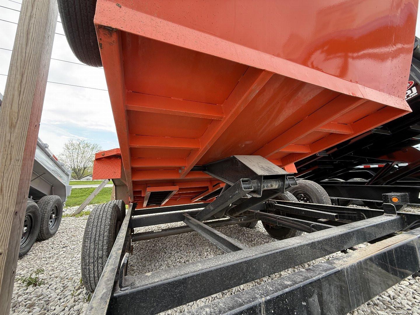 New 2024 Horizon Trailers 12' HZ6 LEGACY Dump Trailer 72X12 TA (GVW:10900) BLACK/ORANGE