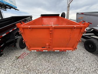 New 2024 Horizon Trailers 12' HZ6 LEGACY Dump Trailer 72X12 TA (GVW:10900) BLACK/ORANGE