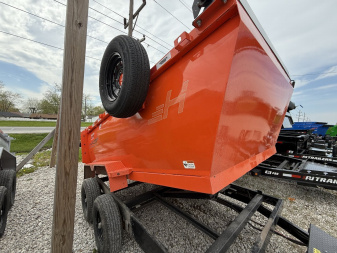 New 2024 Horizon Trailers 12' HZ6 LEGACY Dump Trailer 72X12 TA (GVW:10900) BLACK/ORANGE