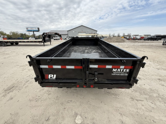 New 2025 PJ Trailers Dump Trailer 72X12 TA (GVW:9899)BLACK