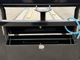 New 2025 PJ Trailers LS352 Equipment Trailer 102X35 TA GOOSNECK DOVETAIL W/ SINGLES (GVW:15680) BLACK