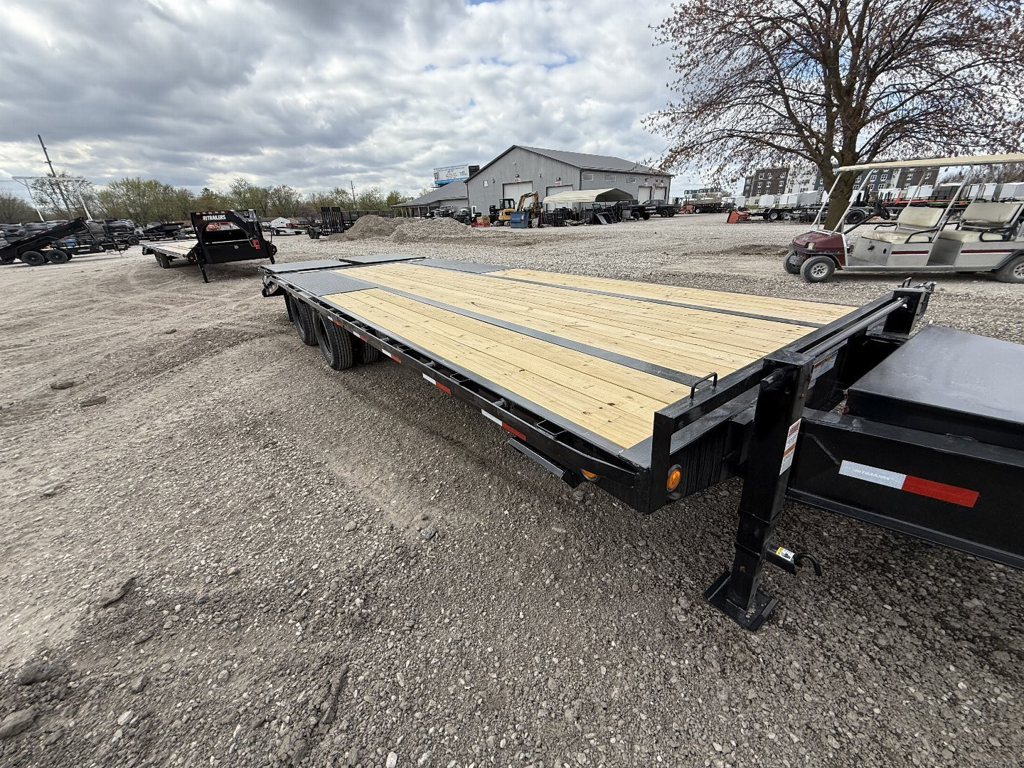 New 2025 PJ Trailers PL252 Deckover Trailer 102X25 TA PINTLE W/ DUALS (GVW:25000) BLACK