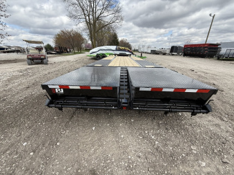 New 2025 PJ Trailers PL252 Deckover Trailer 102X25 TA PINTLE W/ DUALS (GVW:25000) BLACK