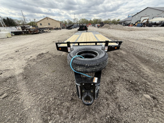 New 2025 PJ Trailers PL252 Deckover Trailer 102X25 TA PINTLE W/ DUALS (GVW:25000) BLACK
