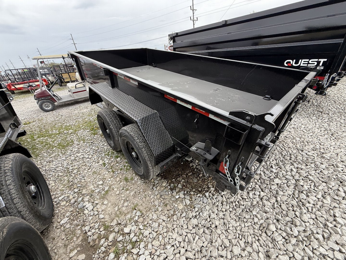 New 2025 Liberty LD10K72X12C5 Dump Trailer 72X12 TA (GVW:9990) MIDNIGHT BLACK