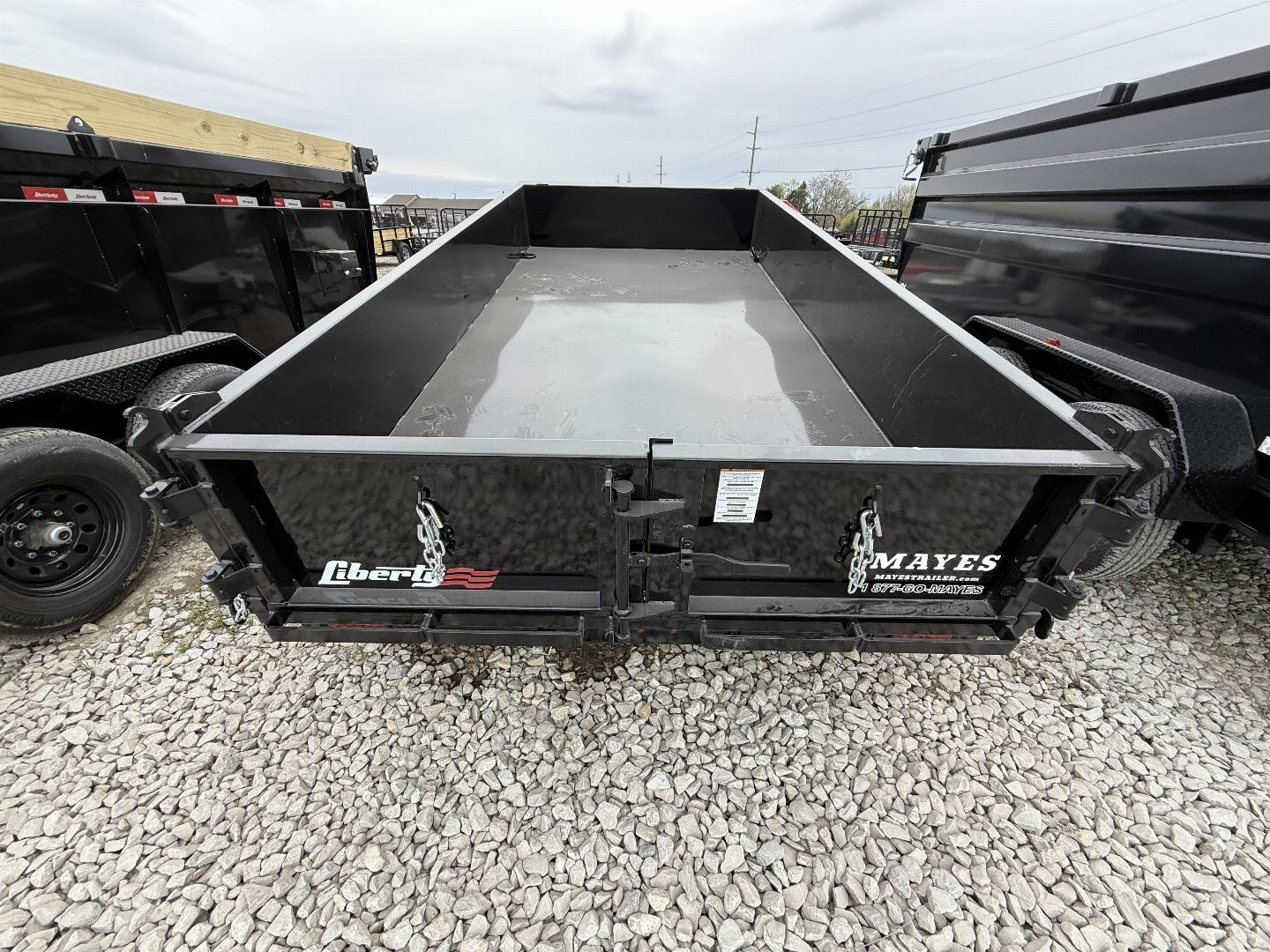 New 2025 Liberty LD10K72X12C5 Dump Trailer 72X12 TA (GVW:9990) MIDNIGHT BLACK
