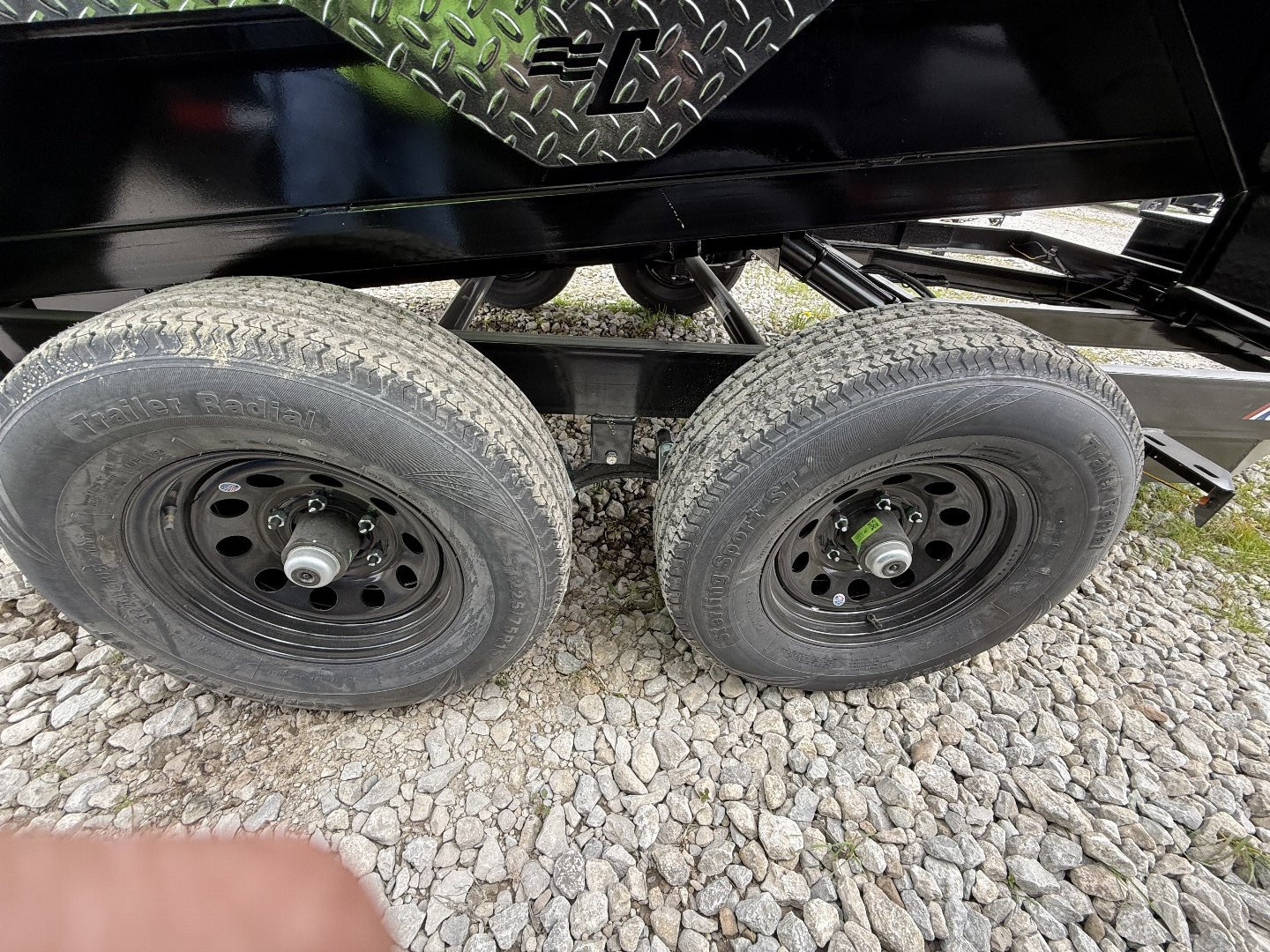 New 2025 Liberty LD10K72X12C5 Dump Trailer 72X12 TA (GVW:9990) MIDNIGHT BLACK