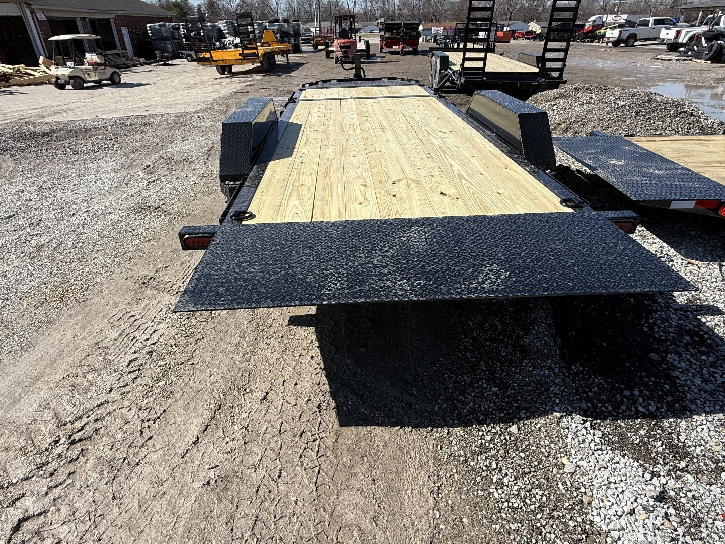 New 2025 LIBERTY LT14K83X20SPB8WF Tilt Trailer 83X20 TA PARTIAL (GVW:14000) MIDNIGHT BLACK