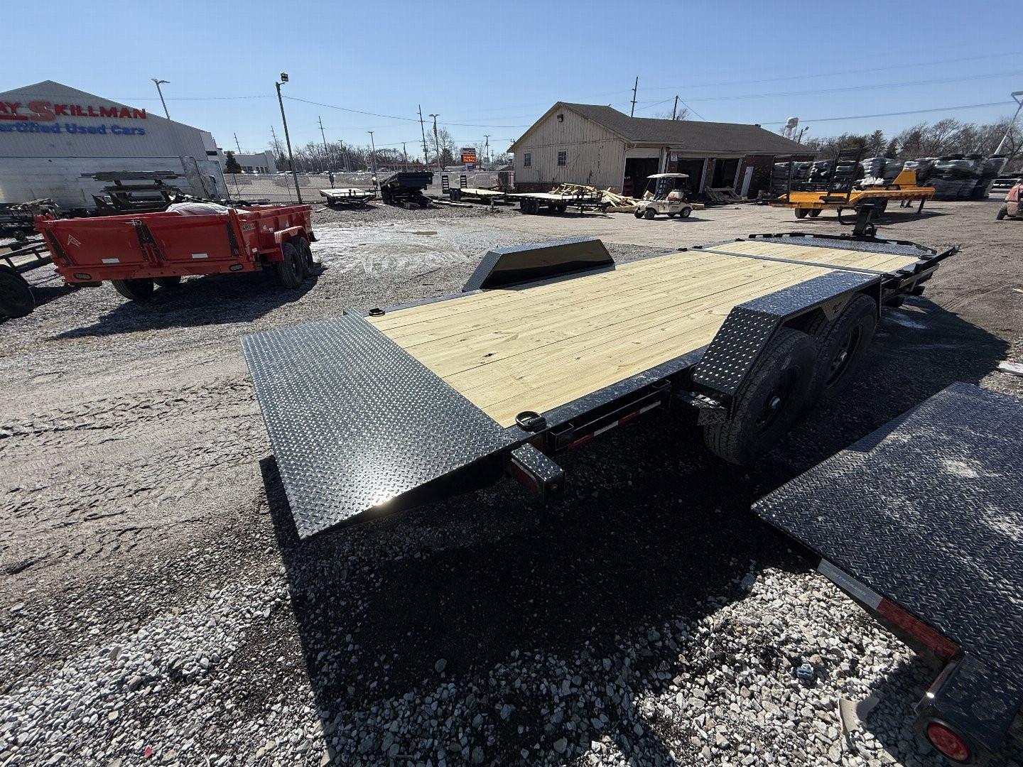 New 2025 LIBERTY LT14K83X20SPB8WF Tilt Trailer 83X20 TA PARTIAL (GVW:14000) MIDNIGHT BLACK