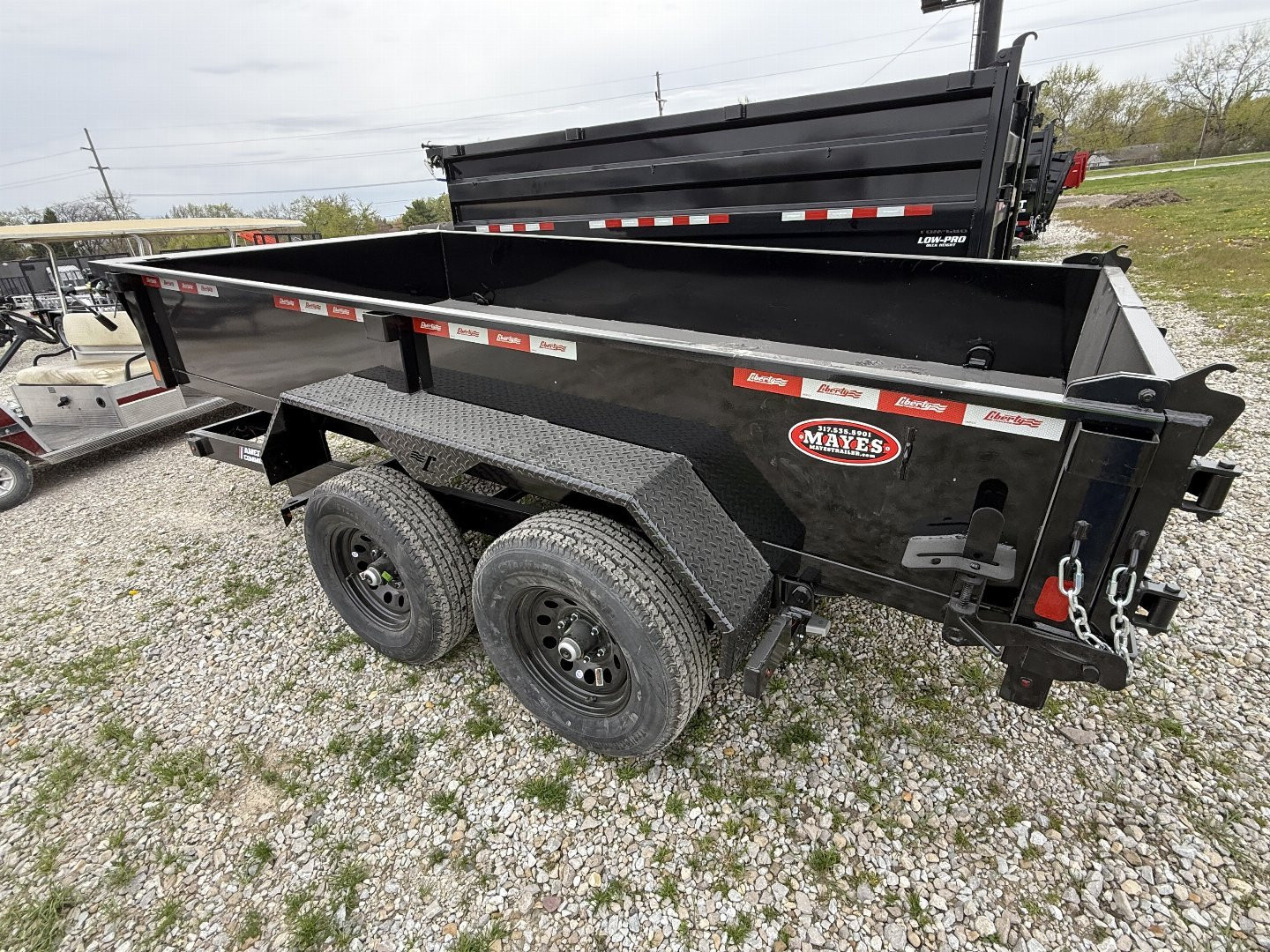 New 2025 Liberty LD10K72X12C5 Dump Trailer 72X12 TA (GVW:9990) MIDNIGHT BLACK