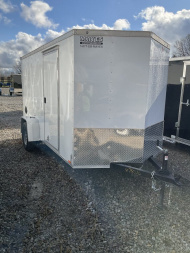 New 2025 RC Trailers MWT6X12SA Cargo / Enclosed Trailer SA RAMP DOOR(GVW:2990)WHITE