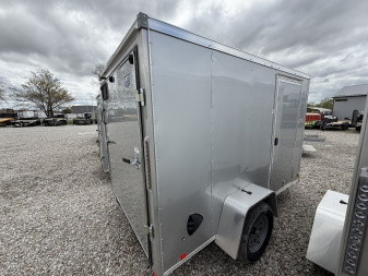New 2025 RC Trailers MWT6X10SA Cargo / Enclosed Trailer 6X10 SA RAMP DOOR(GVW:2990)SILVER