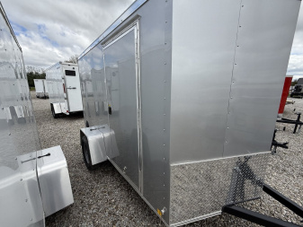 New 2025 RC Trailers MWT6X10SA Cargo / Enclosed Trailer 6X10 SA RAMP DOOR(GVW:2990)SILVER