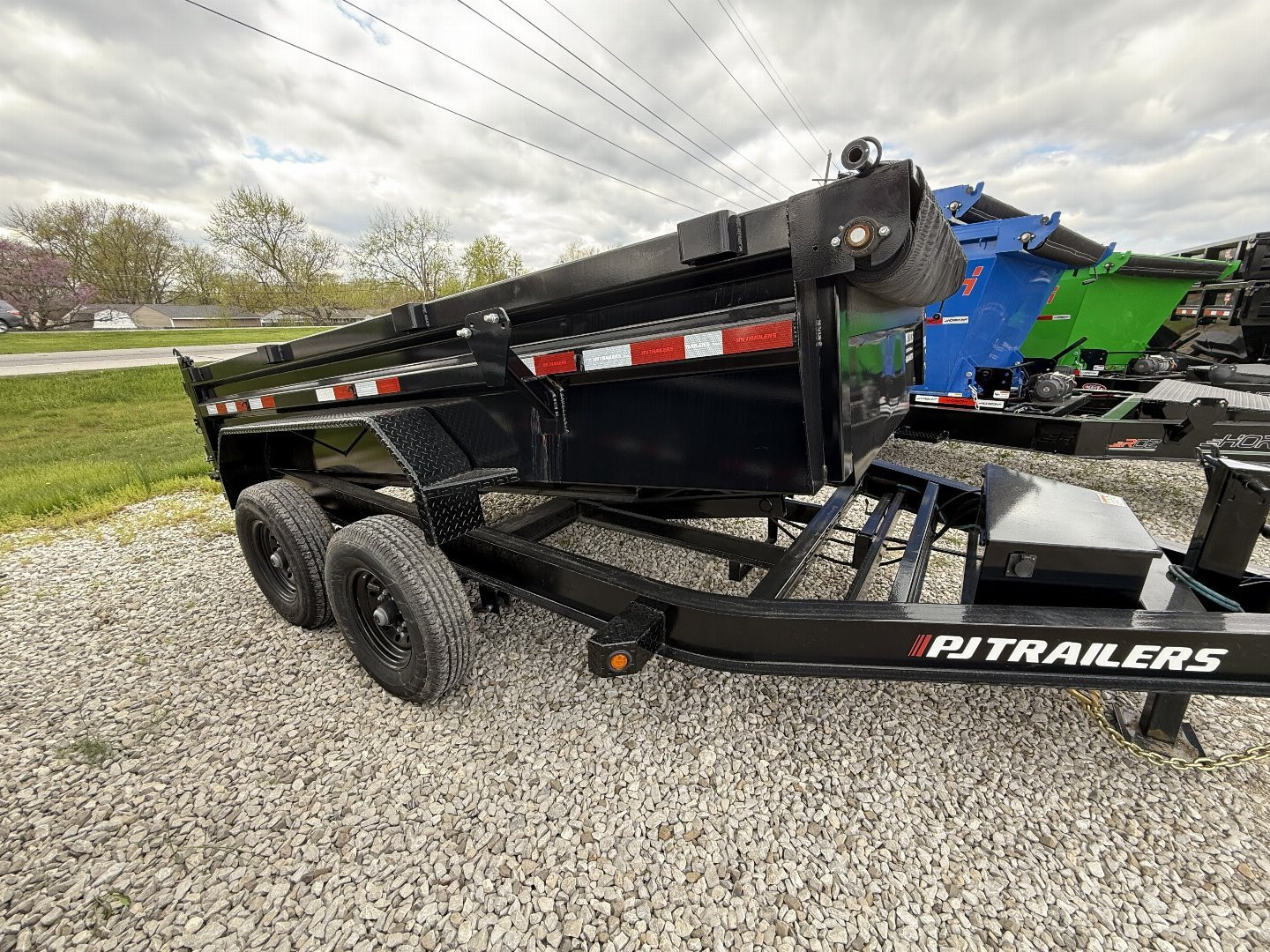 New 2023 PJ Trailers DL212 Dump Trailer 83X12 TA (GVW:14000) BLACK