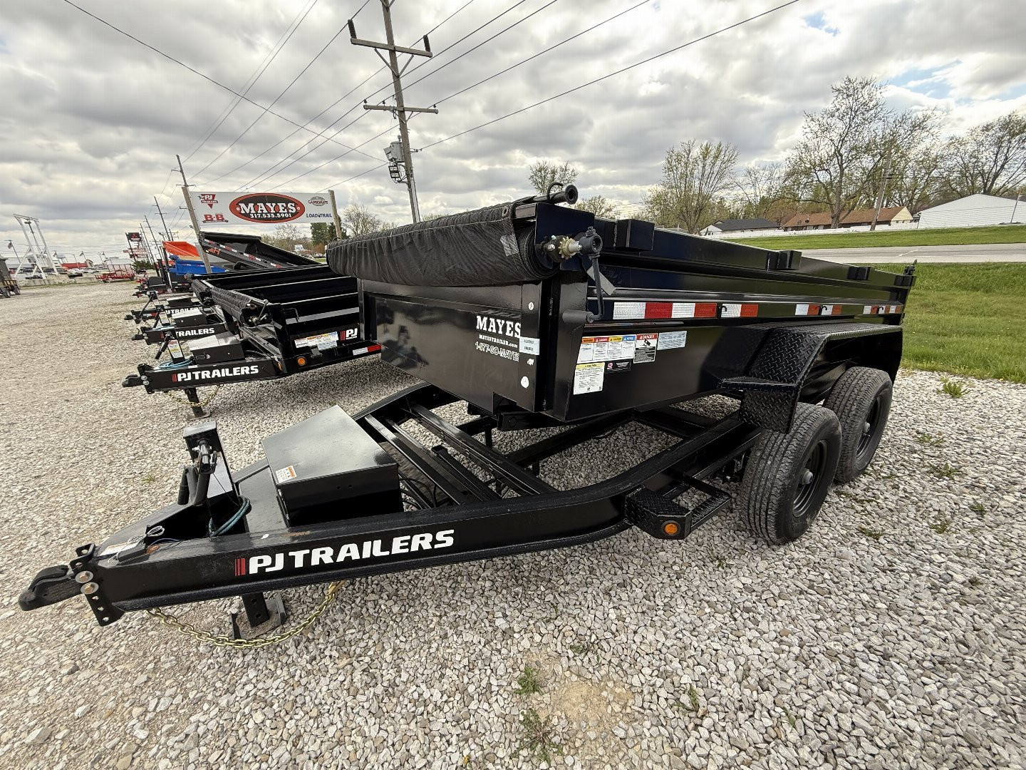 New 2023 PJ Trailers DL212 Dump Trailer 83X12 TA (GVW:14000) BLACK