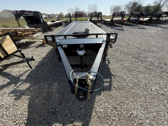 New 2024 PJ Trailers LX302 Flatbed Trailer 102X30 TA DOVETAIL W/ MONSTER RAMPS (GVW:16000) BLACK