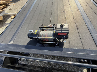 New 2024 PJ Trailers LX302 Flatbed Trailer 102X30 TA DOVETAIL W/ MONSTER RAMPS (GVW:16000) BLACK