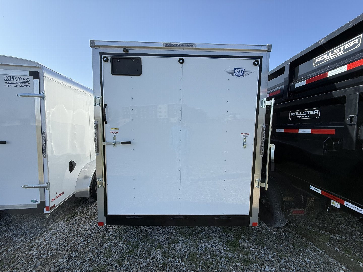 New 2025 RC Trailers MWT7X14TA2 Cargo / Enclosed Trailer 7X14 TA RAMP DOOR(GVW:7000) WHITE
