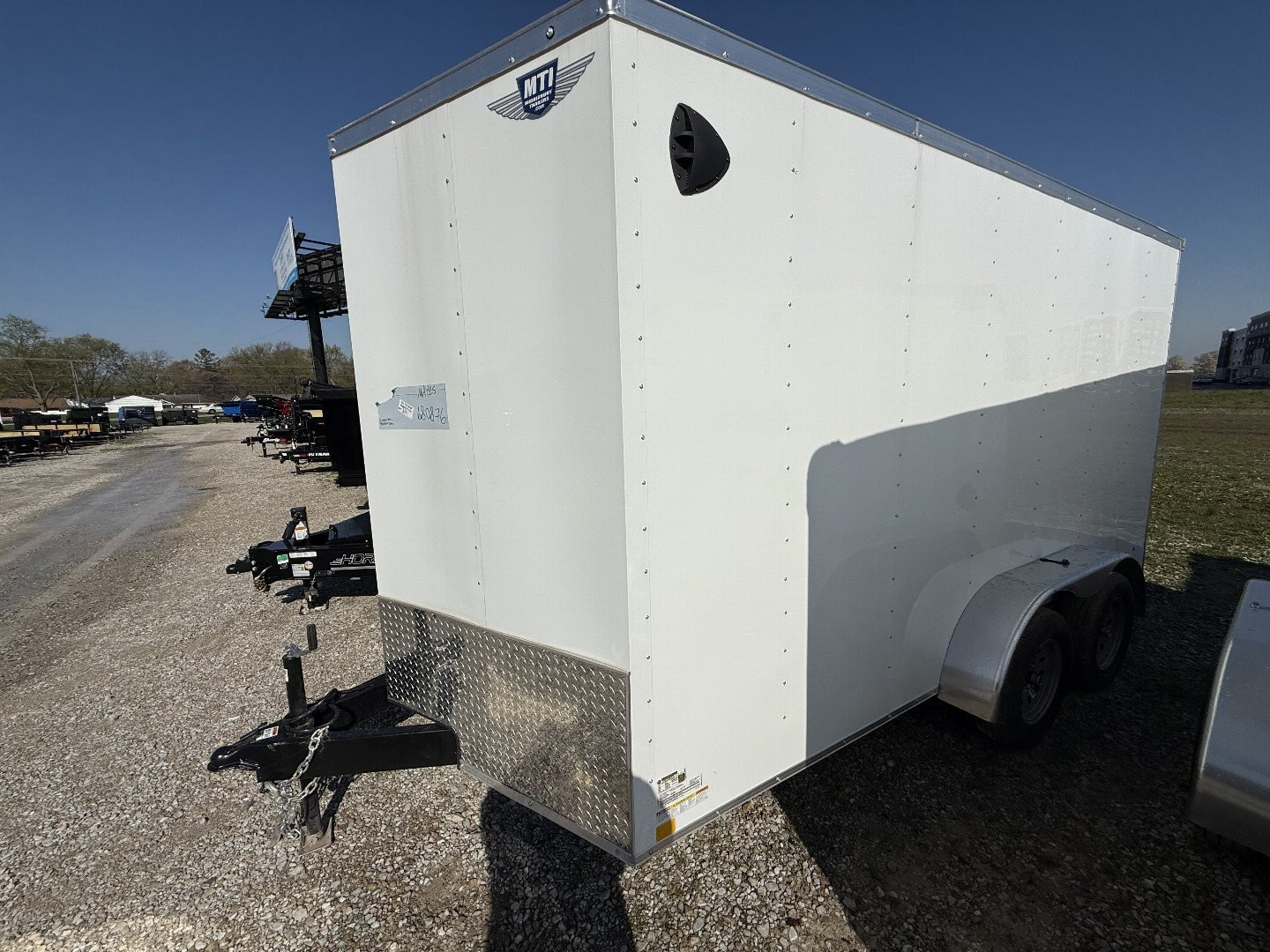 New 2025 RC Trailers MWT7X14TA2 Cargo / Enclosed Trailer 7X14 TA RAMP DOOR(GVW:7000) WHITE