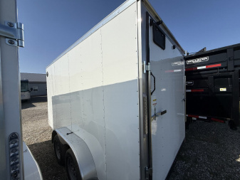 New 2025 RC Trailers MWT7X14TA2 Cargo / Enclosed Trailer 7X14 TA RAMP DOOR(GVW:7000) WHITE
