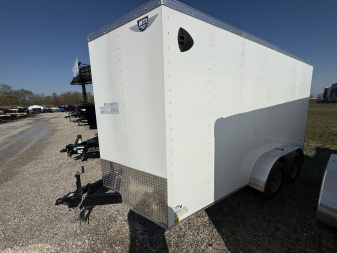 New 2025 RC Trailers MWT7X14TA2 Cargo / Enclosed Trailer 7X14 TA RAMP DOOR(GVW:7000) WHITE