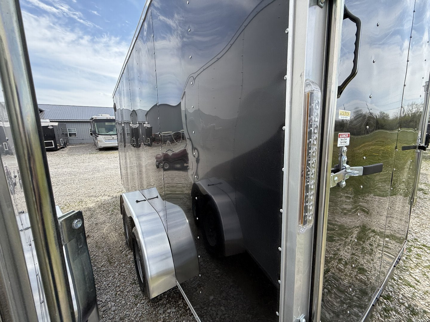 New 2025 RC Trailers MWT7X16TA2 Cargo / Enclosed Trailer 7X16 TA RAMP DOOR(GVW:7000) BLACK