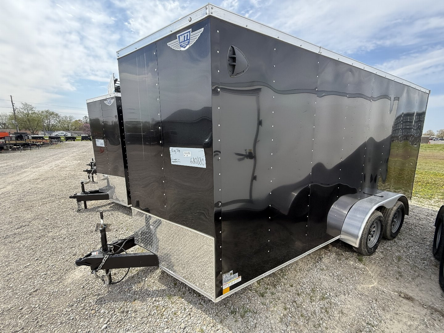 New 2025 RC Trailers MWT7X16TA2 Cargo / Enclosed Trailer 7X16 TA RAMP DOOR(GVW:7000) BLACK