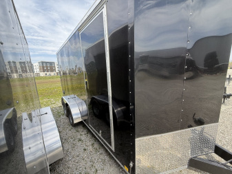 New 2025 RC Trailers MWT7X16TA2 Cargo / Enclosed Trailer 7X16 TA RAMP DOOR(GVW:7000) BLACK