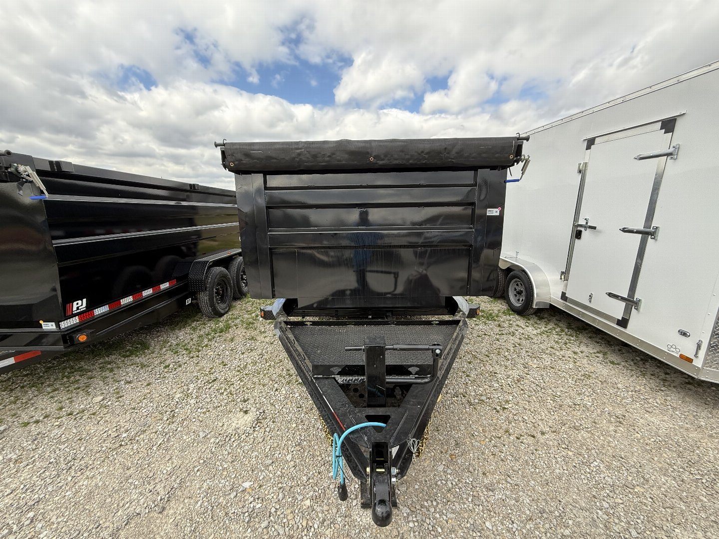 New 2025 PJ Trailers DM142 Dump Trailer 83X14 TA HIGH SIDES (GVW:14000) BLACK